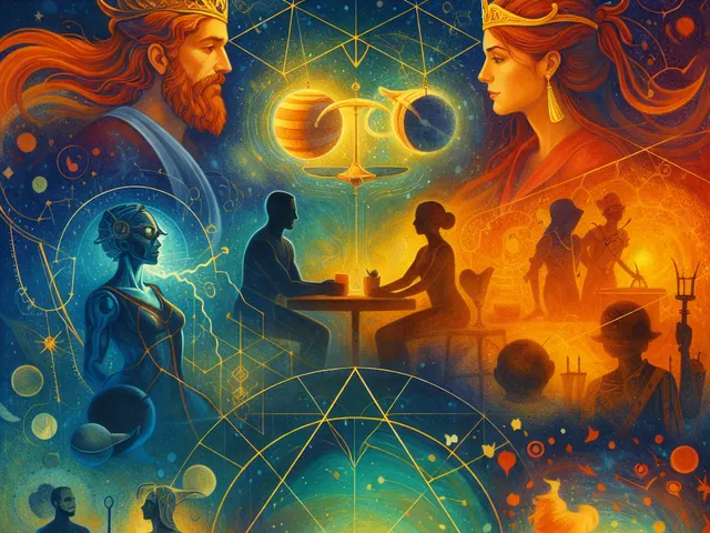February 2026 newsletter illustration: Practically: take stock of agreements and caregiving arrangements when Jupiter and Juno themes peak, beware of snap reactions around Mercury